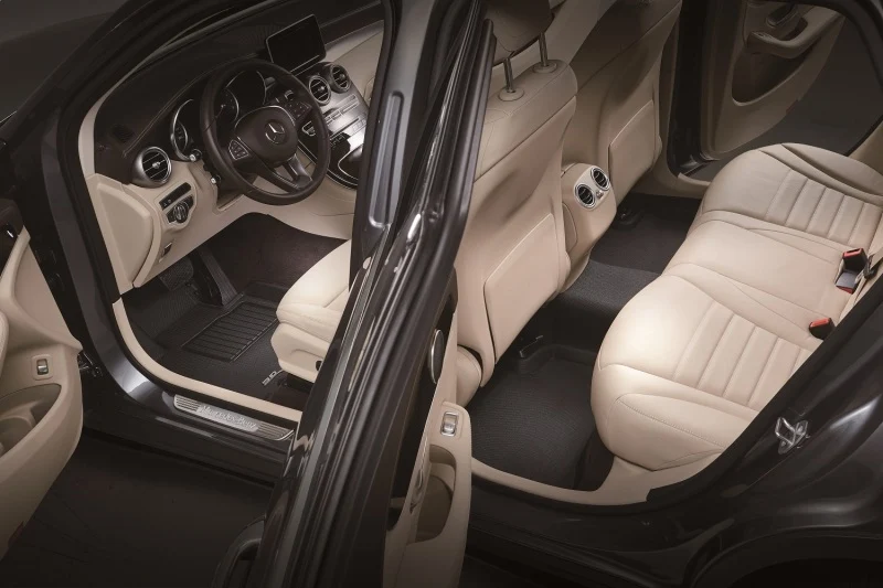 3D MAXpider 2017-2020 Audi Q7/Q8 Kagu 1st 2nd Row Floormats - Black