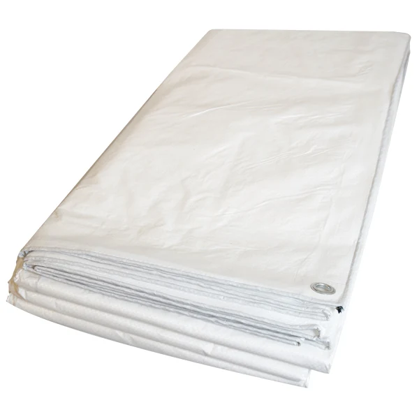 Super Tarp Presenning, Standard 160g/m2, Hvit, 4 x 6 meter