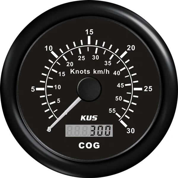 Kus, GPS Speed 0-60 knott, svart, 32-kanals antenne, IP67