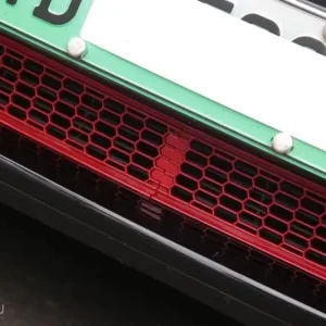 Tesla Model 3 Front Grill Mesh Inlet Vent - rød