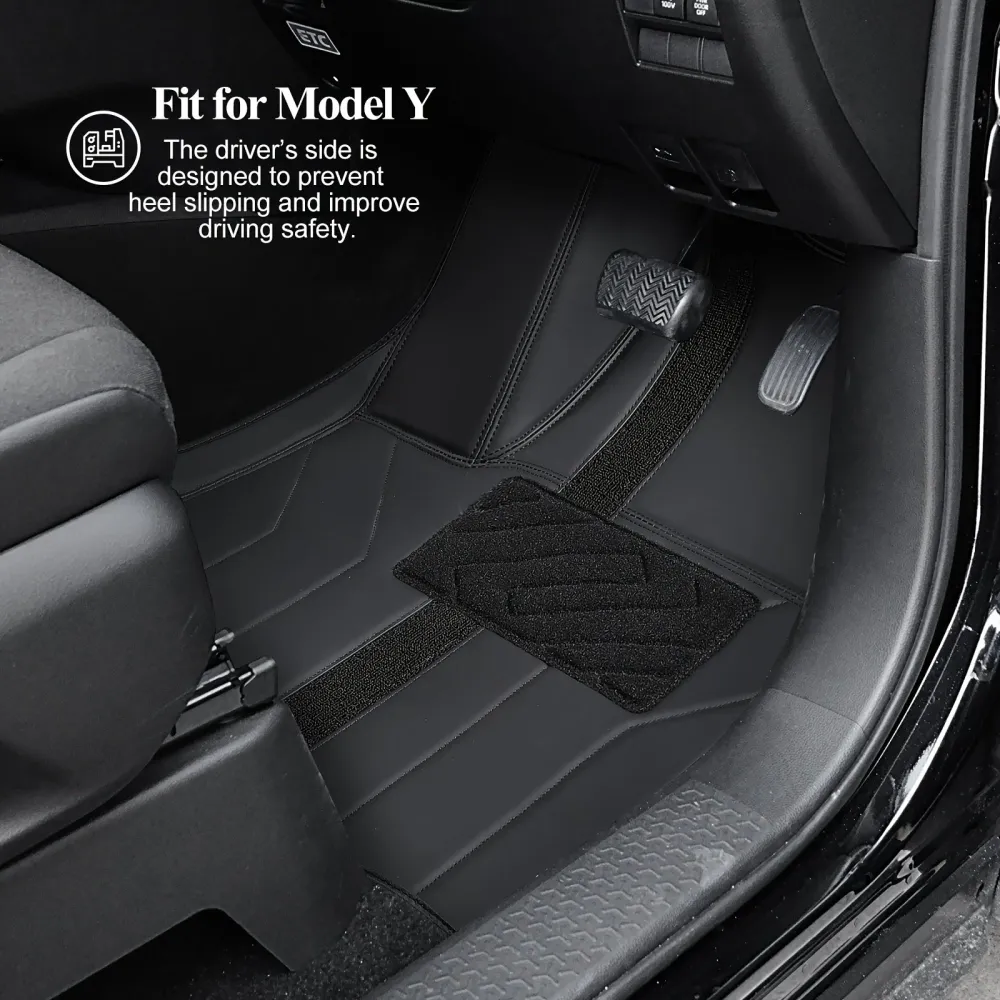 Tesla modell Y gulvmatter, gulvfôr med hele været