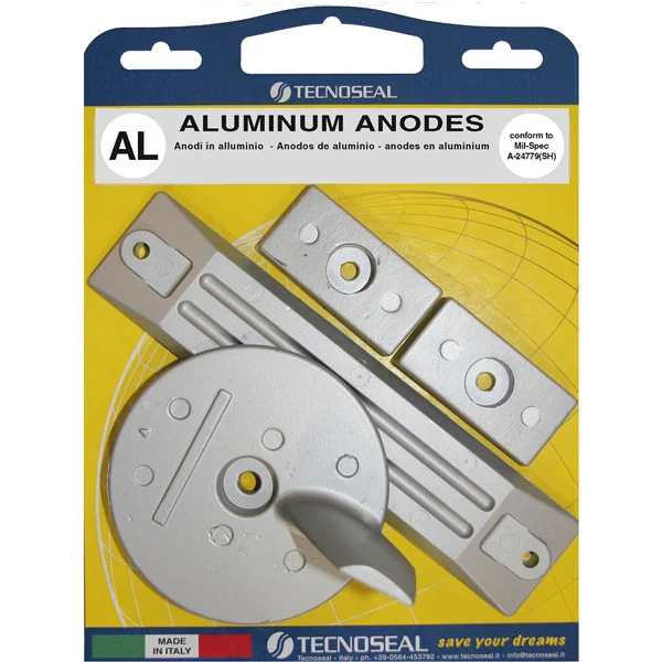 Tecnoseal, Alu anodesett Honda 75hk og oppover, 06411-ZW1-000, 41109-ZW1-B03, 41107-ZW1-B01ZA
