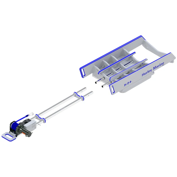 Hurley, Davit H3O+ med manuell vinsj, maks 328 kg