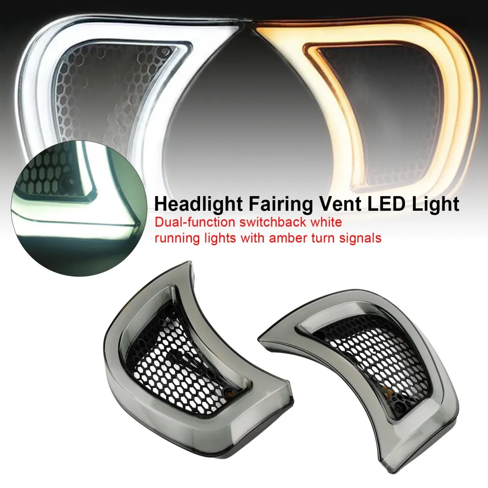 Hovedlys Fairing Vent LED Light Road Glide Special FLTRXS 2015-23 Plug Play Amotopart