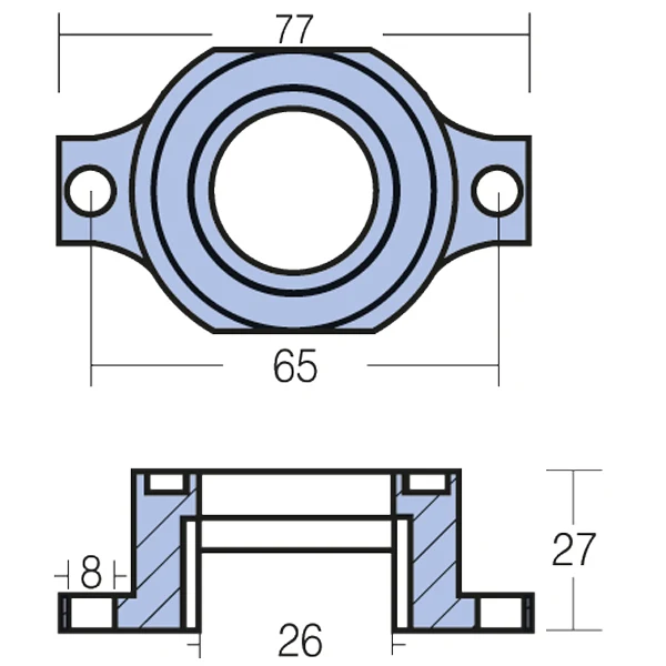 Tecnoseal, Sinkanode OMC 40-50 HK 1989+, Originalnr. 398873