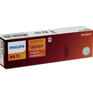 Philips halogenpære WB T5 med wedgesokkel