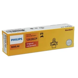 Philips pære BX8 4D Light Green Bax 10 pakning