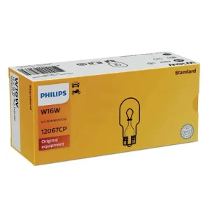 Philips pære W16W Wedge Base 10 pakning