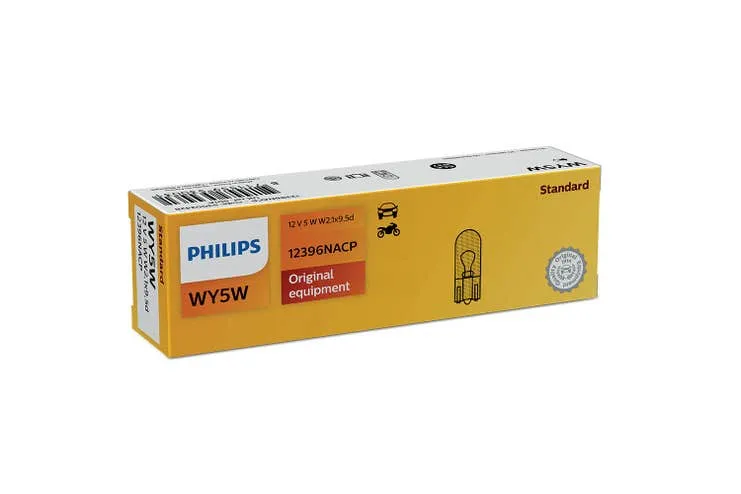 Philips pære WY5W Wedge Base 10 pakning