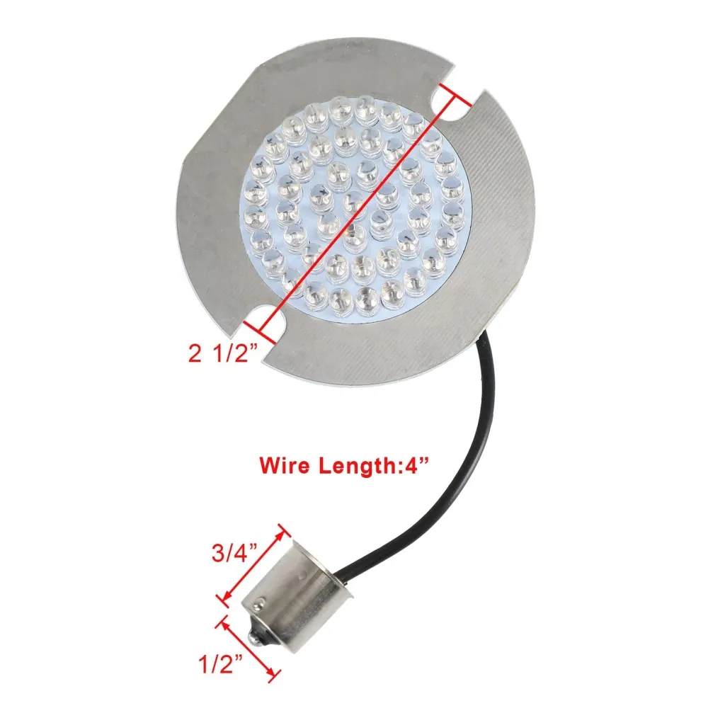 1156 LED blinklys Lyspærer flat stil passer turnering av king king softail