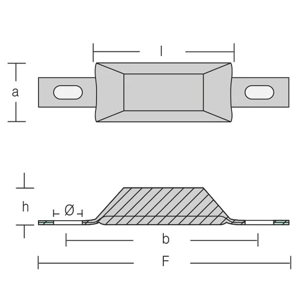 1852, aluminiumanode 2,40 kg (1140085)