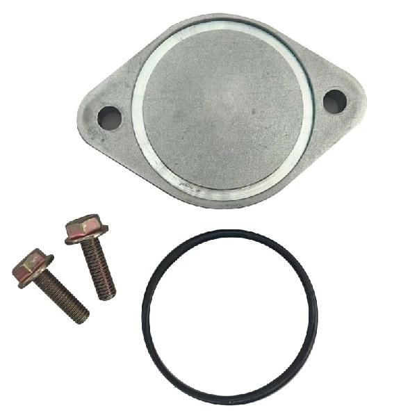 1852, deksel og O-ring Volvo Penta eksosalbue, AISI 316, OEM 969415, 3584006