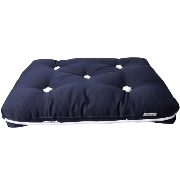 1852, Kapok pute enkel, Navy, 45 x 37 x 8 cm