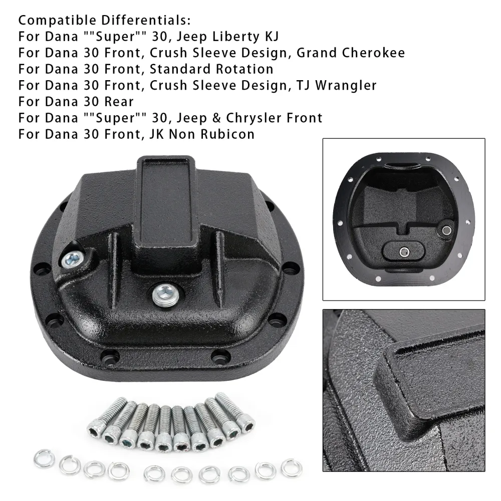 1981-1986 Jeep Scrambler Front Differential Cover Dana 30 Yukon YHCC-D30