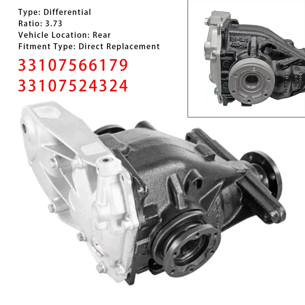 2004-2013 BMW E81 E87 1-serie Bakdifferensialmontering 3.73 Ratio 33107566179