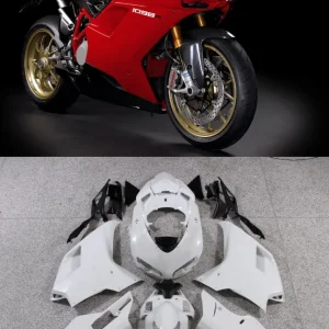 2007-2012 Ducati 1098/1198/848 Rød hvit karosseri Fairing ABS Injection Mold 10# Generic