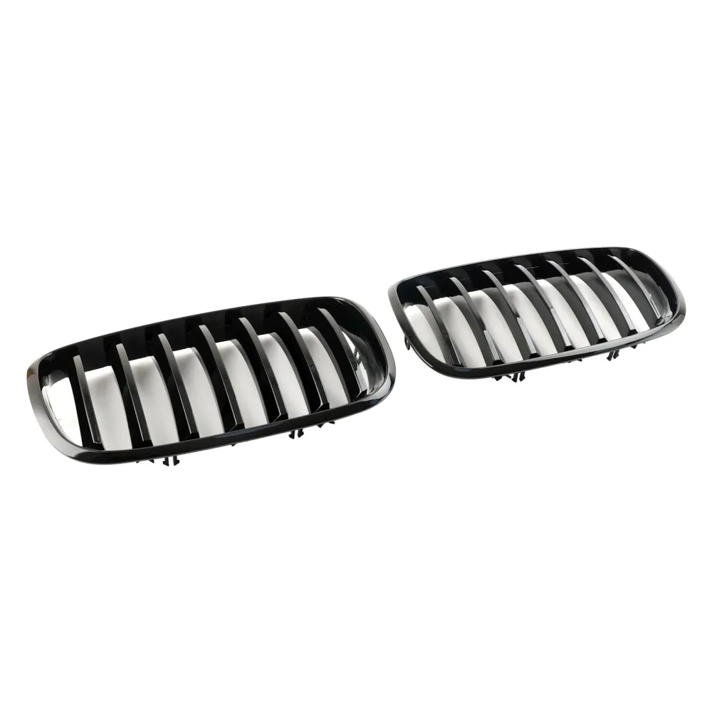 2007-2013 BMW X5 E70/2009-2013 X5 M (E70) Front Bumper Kidney Grille Grill Gloss Black