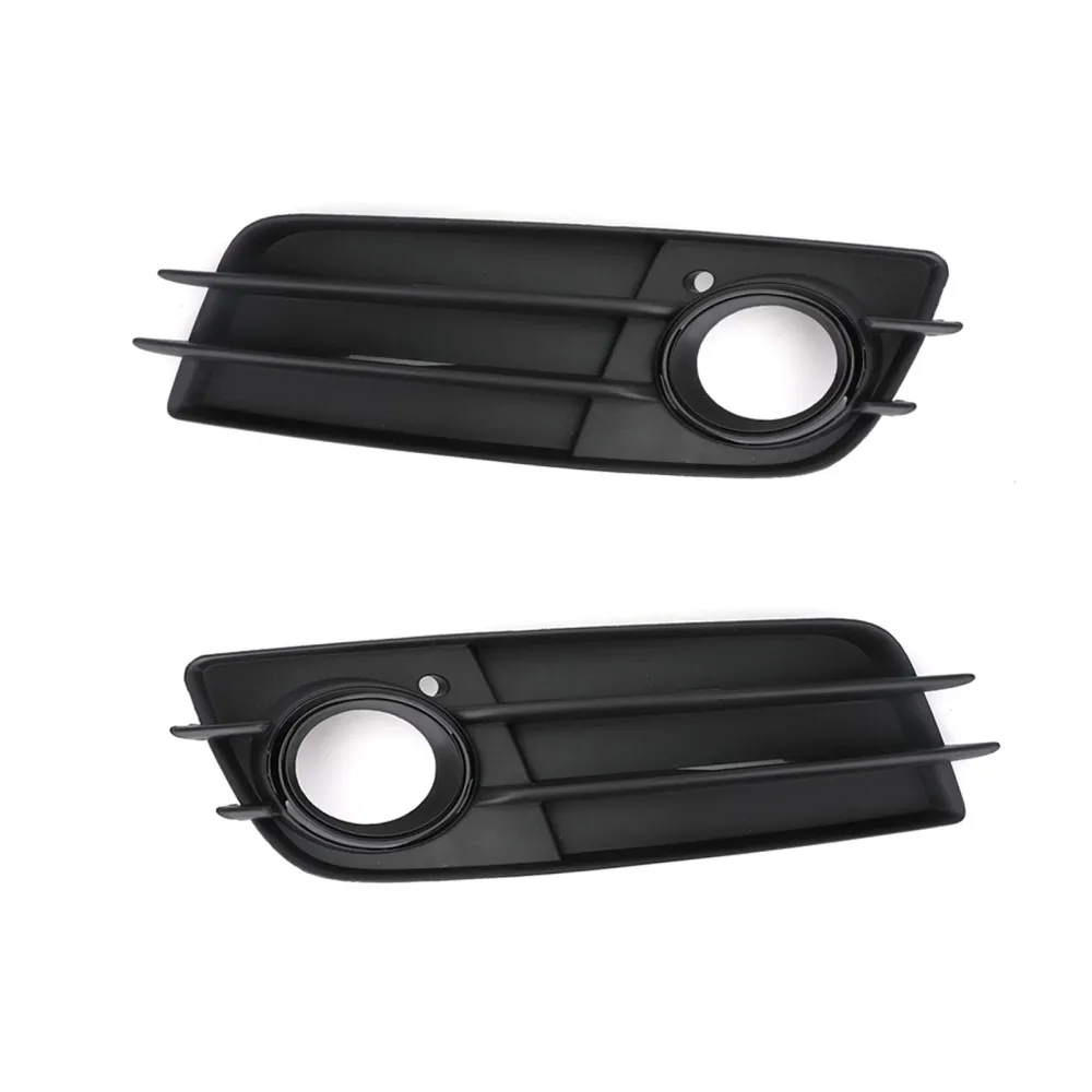 2008-2012 Audi S4 Front Bumper Black Fog Light Grille Cover
