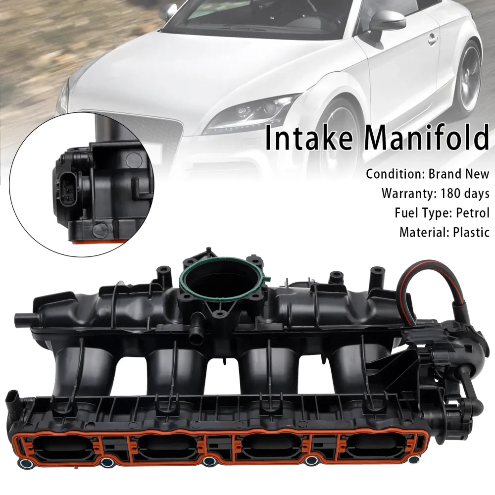 2009-2010 Audi TT CBFA eller CCTA Engine Air Inlet Intake Manifold 06J133201BD