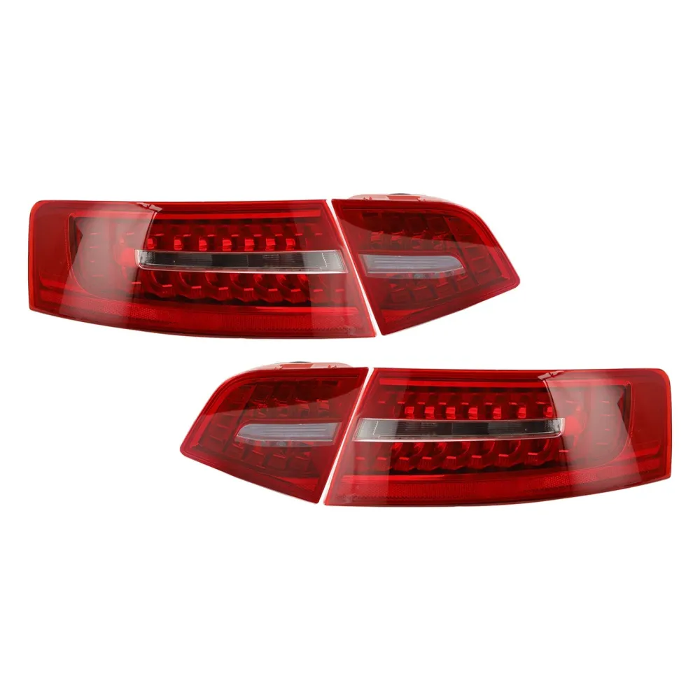 2009-2011 Audi A6 C6 sedan indre+ytre bagasjerom LED baklys lampe 4 stk