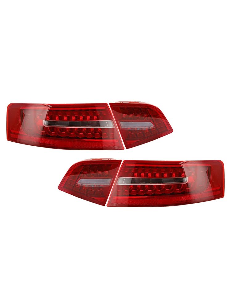 2009-2011 Audi A6 C6 sedan indre+ytre bagasjerom LED baklys lampe 4 stk