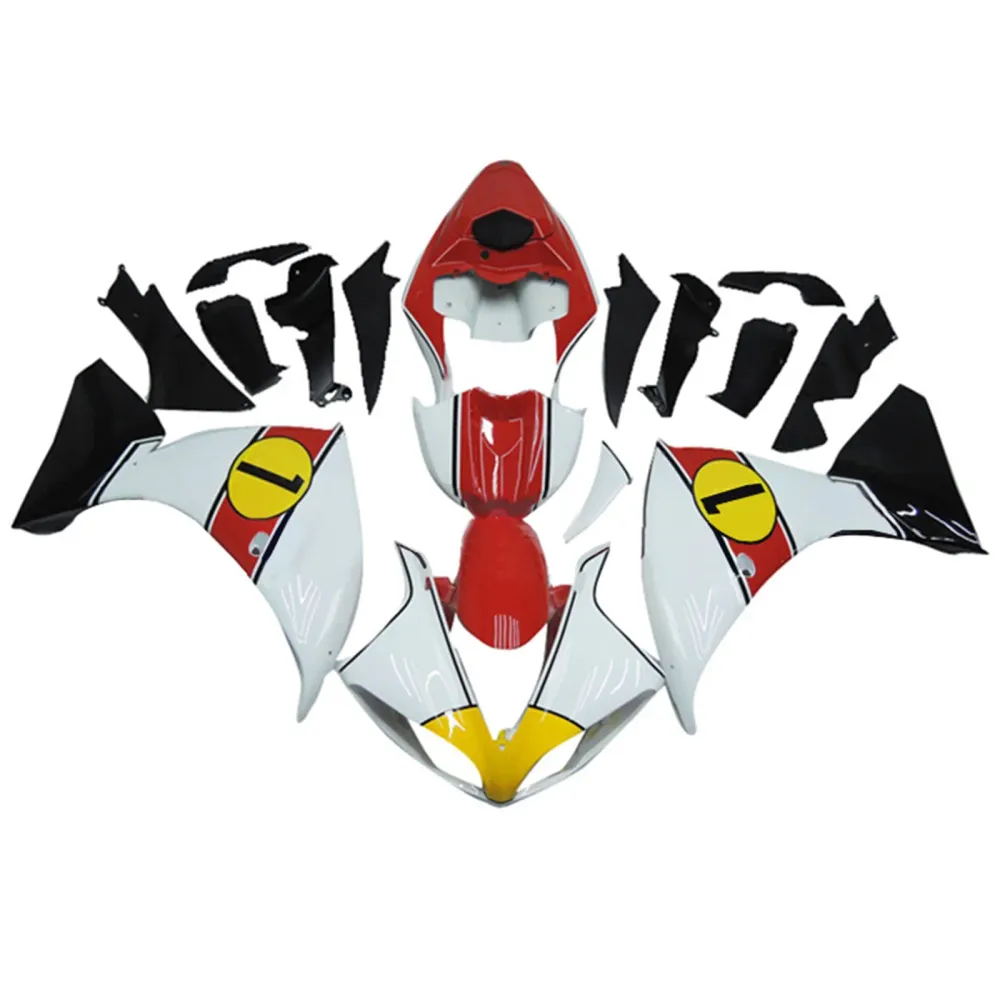 2009-2011 Yamaha YZF 1000 R1 Injeksjon Fairing Kit Bodywork Plastic ABS#161