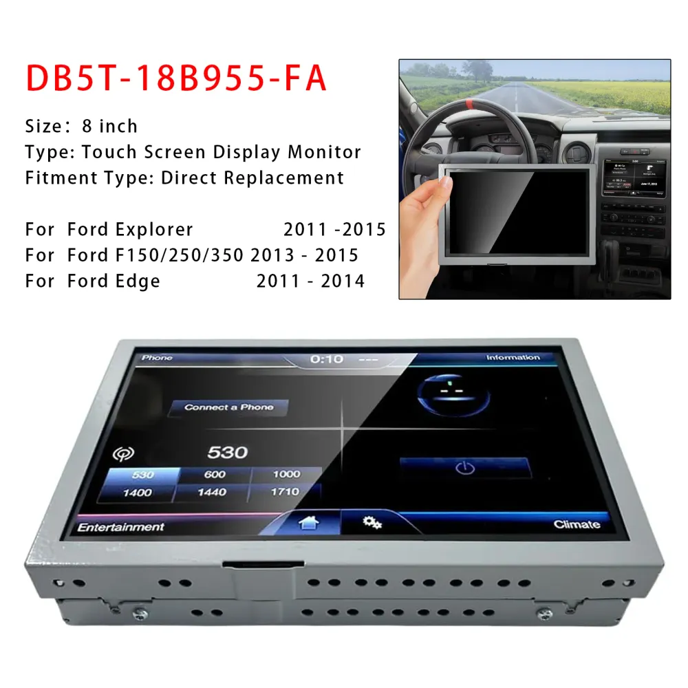 2011 -2015 Ford Explorer 8" Sync Radio Information Touch Screen Display DC3T-18B955-F DT4T-18B955-FB