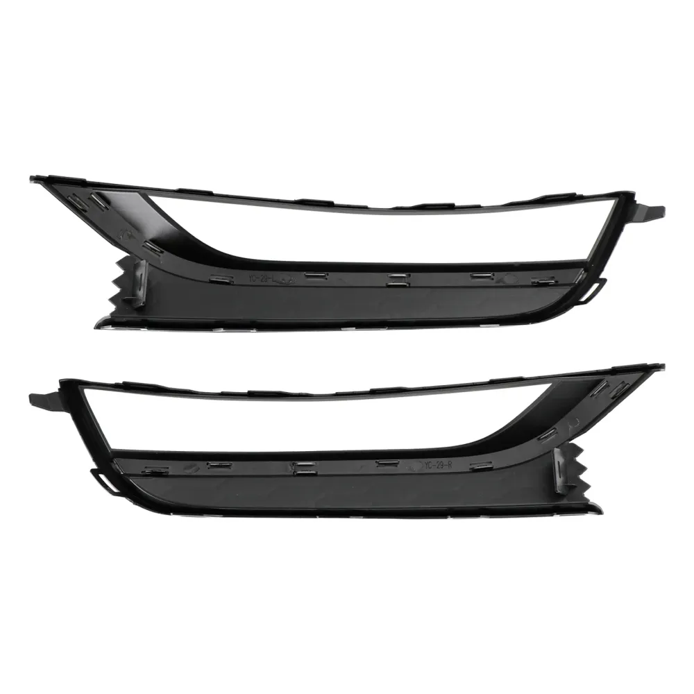 2012-2015 VW Passat 2PCS Front Honeycomb Driving Tog Light Cover Black