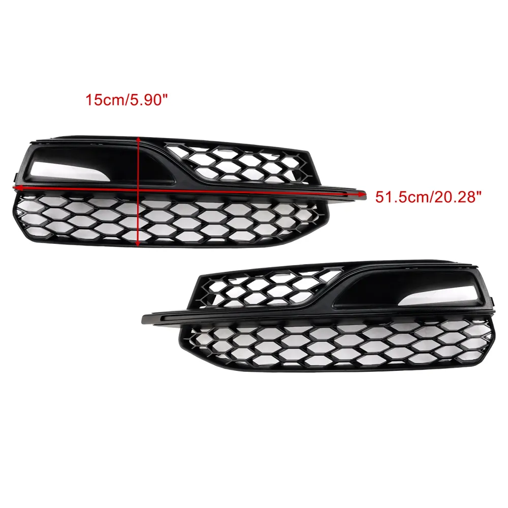 2013-2016 Audi A3 S3 S-Line Front Lower Fog Light Cover Grille Grill