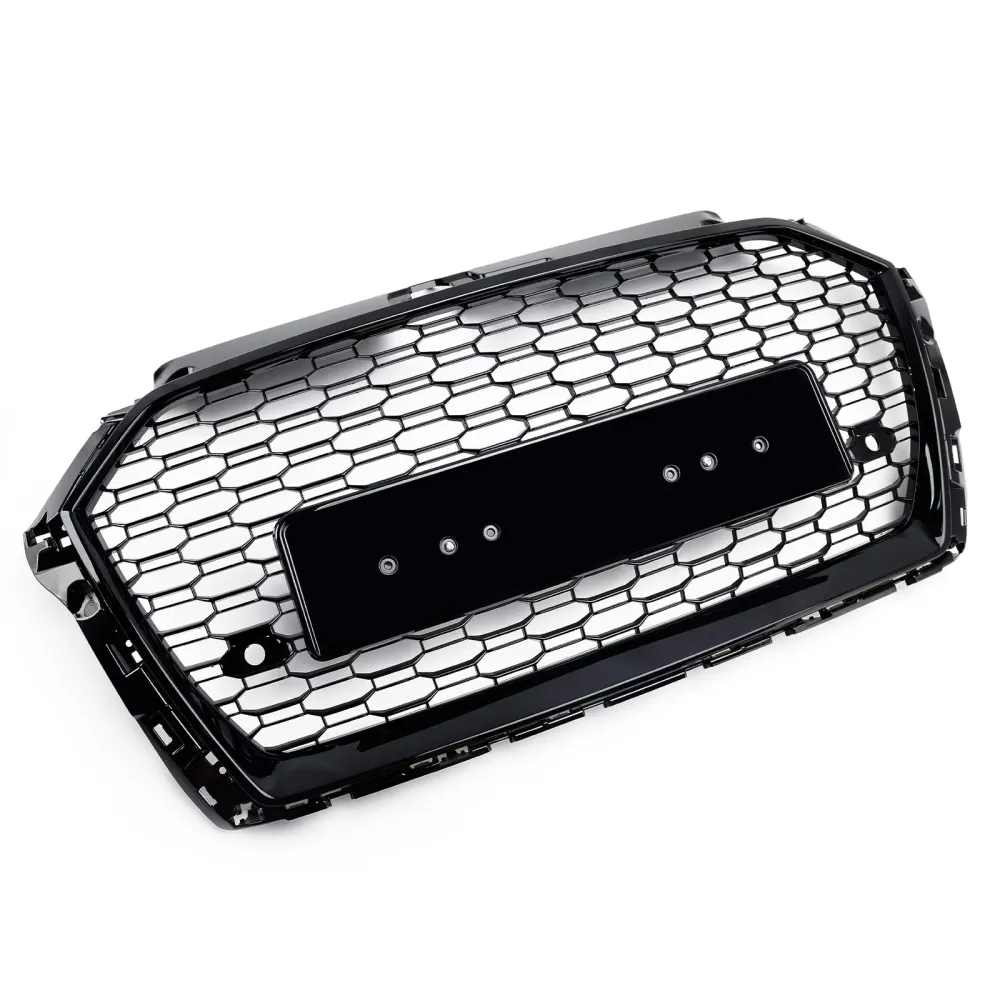 2013-2017 Audi Q5 Chrome/Black Front Honeycomb Bumper Grille Grill