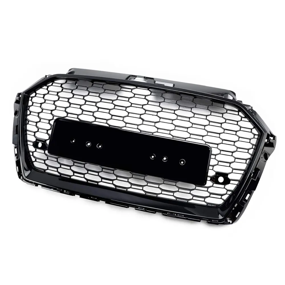 2013-2017 Audi Q5 Chrome/Black Front Honeycomb Bumper Grille Grill