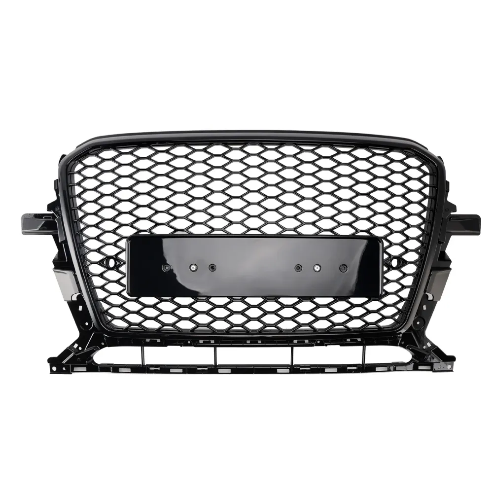 2013-2017 Audi Q5 SQ5 Gloss Black Front Honeycomb Bumper Grill Grill
