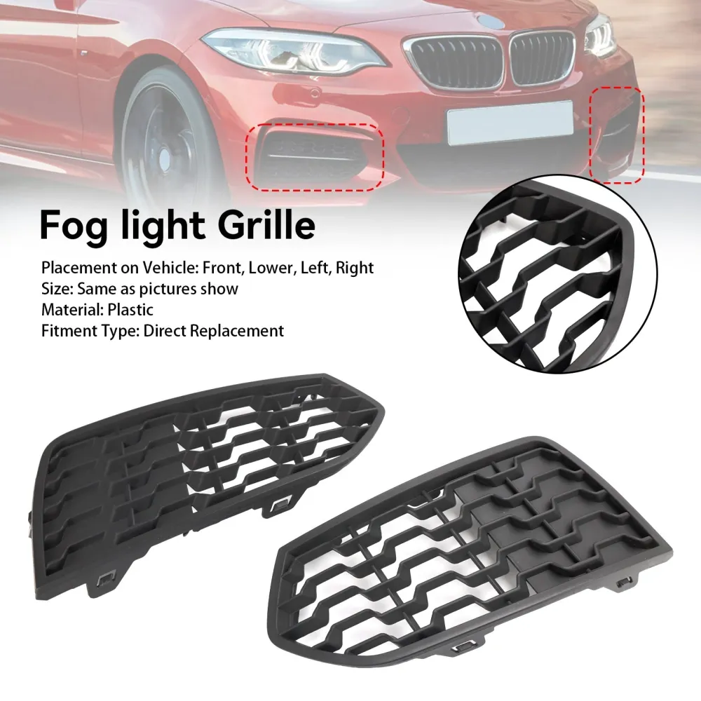 2014-2017 BMW 2-serien F23 Front Bumper M Tog Light Grilles Grill 2PCS