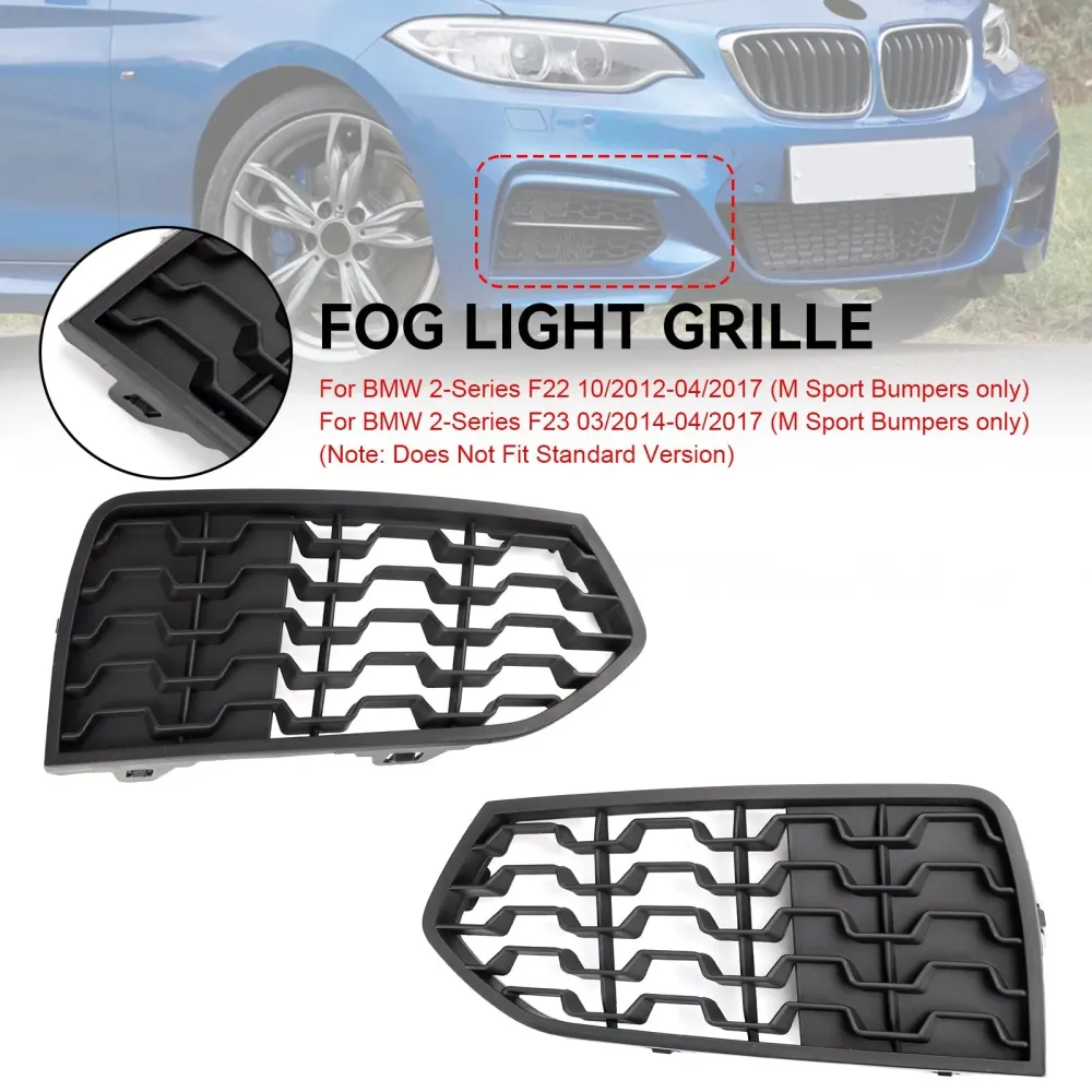2014-2017 BMW 2-serien F23 Front Bumper M Tog Light Grilles Grill 2PCS