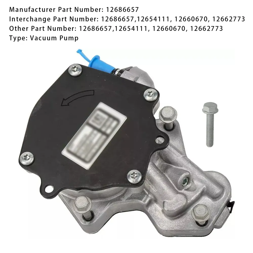 2016-2020 Buick Envision Vacuum Pump 12686657 12654111