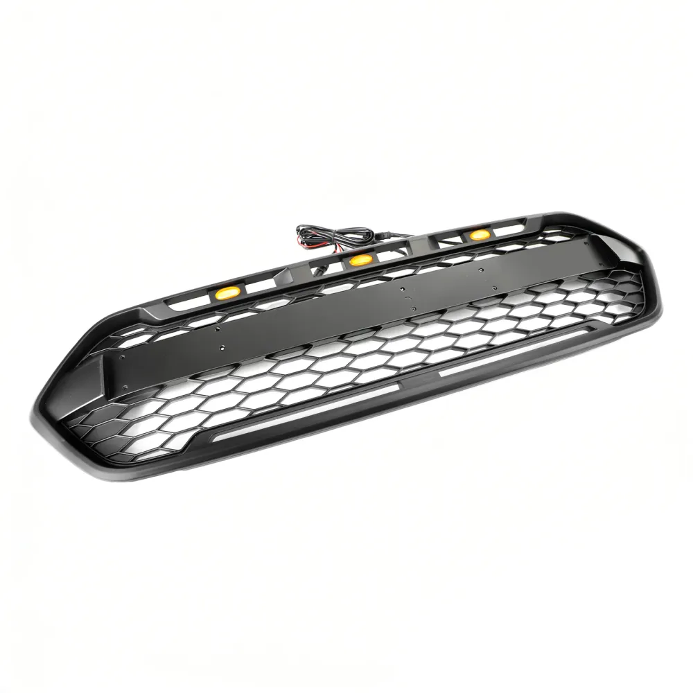 2018-2023 Ford Transit Custom Raptor Style Trail m/ 3led Matte Black Front Bumper Grille
