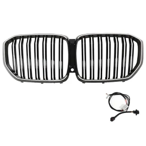 2019-2022 BMW X5 G05 M-Performance Double Slat Black Front Kidney Grille 51137454887