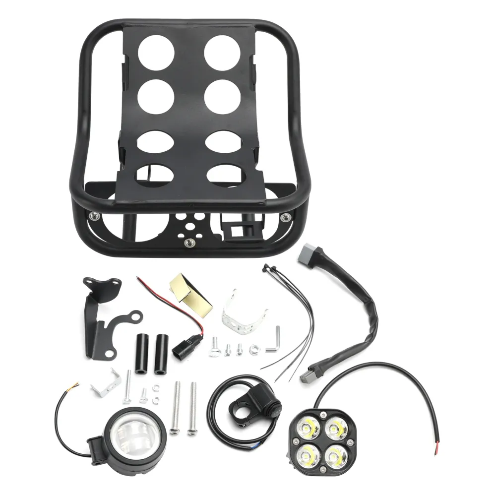 2020-2023 Honda CT125 Hunter Cub Black Front Rack Dual frontlys Kit