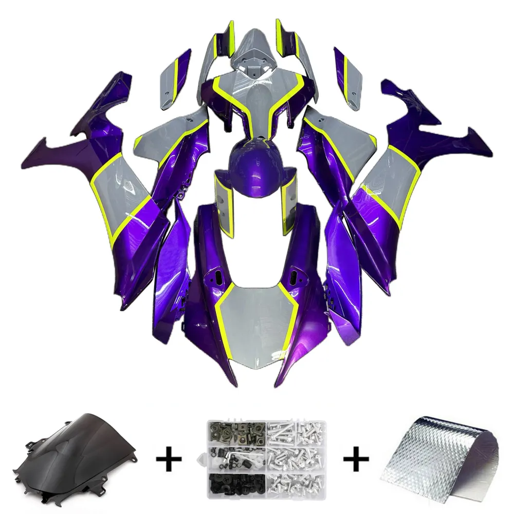 2020-2025 Yamaha YZF R1 Injeksjon Fairing Kit Bodywork Plastic ABS #101