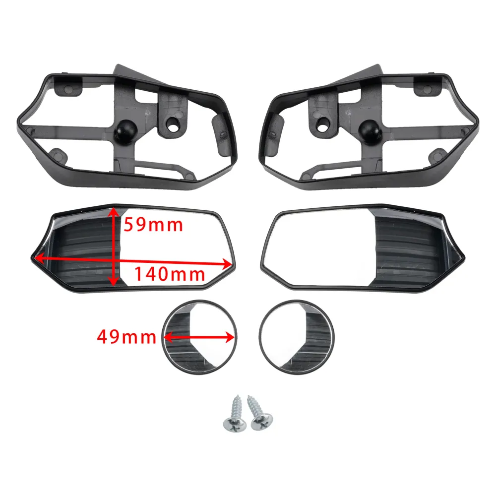 2023 2024 Yamaha XMAX 300 V2 Bakvisning Side Mirror Pair Sergeant Style