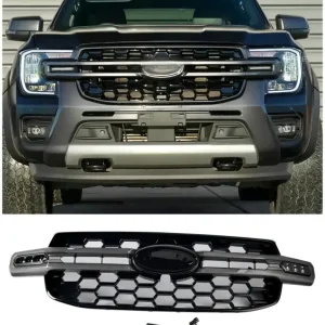 2023-2024 Ford Everest Next Gen T9 Front Bumper Grille Grill (med hvit LED)