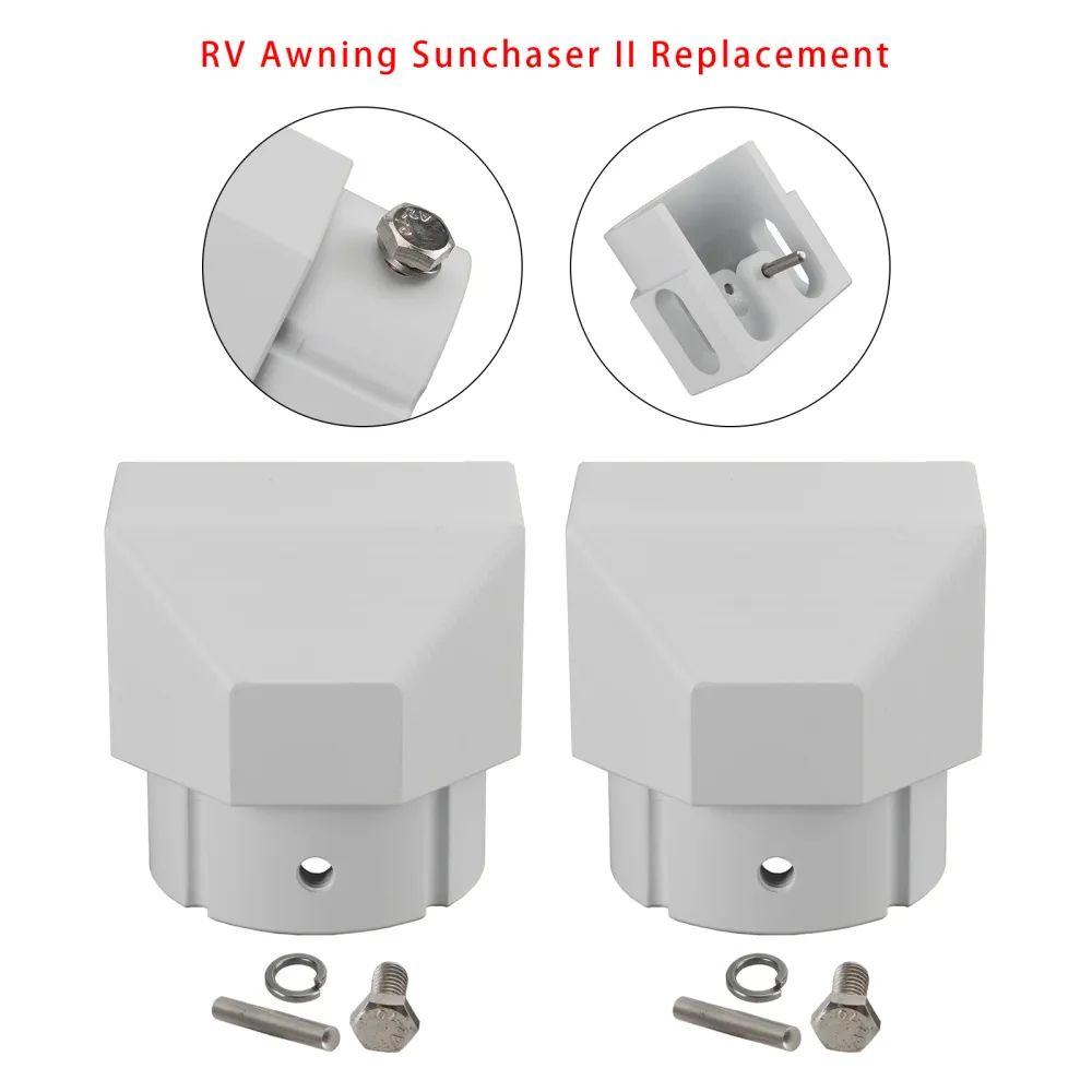 2PCS Alminum Replacement Part End Plug Solid Dometic SUNCHASER II Awning