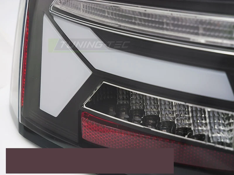 Baklykter Audi A5 8T (2011–2016) LED Bar Sekvensiell Svart - LDAUJ2