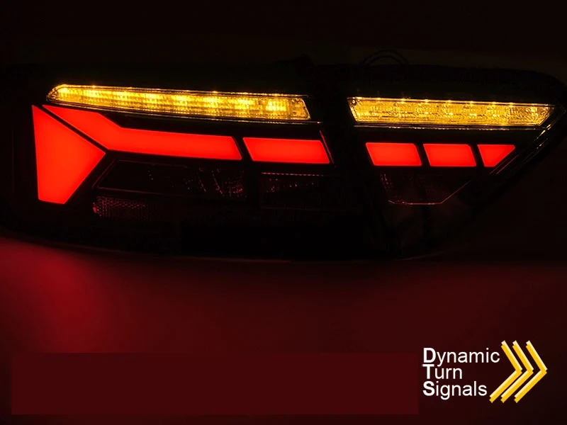 Baklykter Audi A5 8T (2011–2016) LED Bar Sekvensiell Svart - LDAUJ2