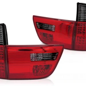 Baklykter BMW X5 E53 (1999–2003) LED Rød/Smoke - LDBMM9