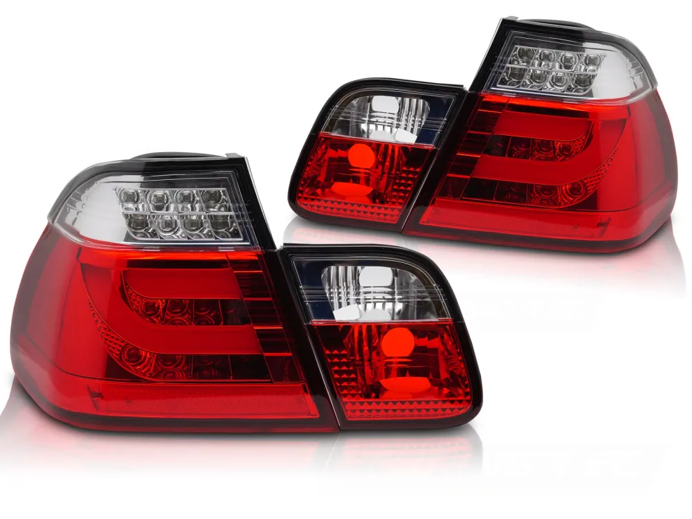 Baklykter BMW 3 Serie (E46) 01-05 Sedan - LED Black Smoke