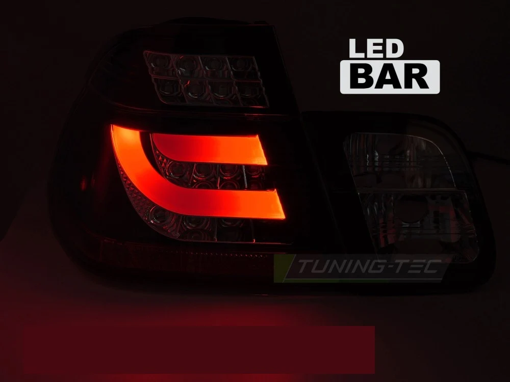 Baklykter BMW 3 Serie (E46) 01-05 Sedan - LED Black Smoke