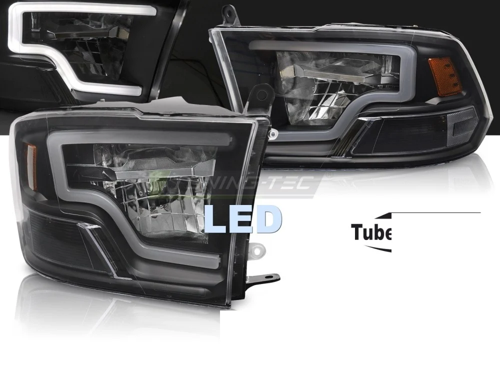 Baklykter Dodge Ram (2009–2018) LED Tube Light Svart - LPDO38
