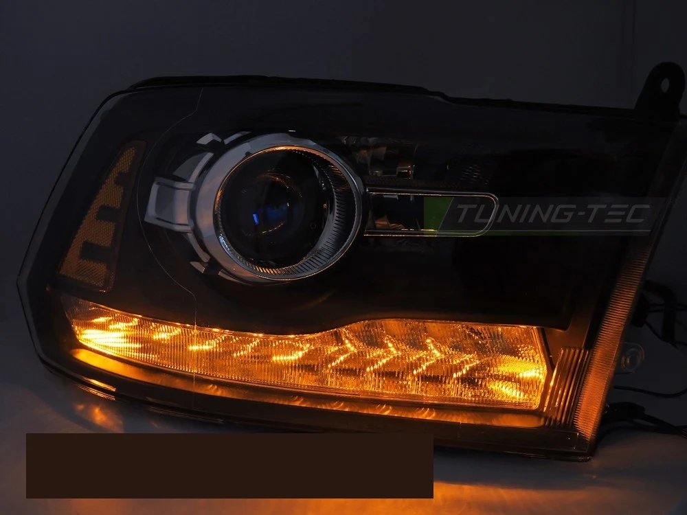 Baklykter Dodge Ram (2009–2018) Svart - LPDO43