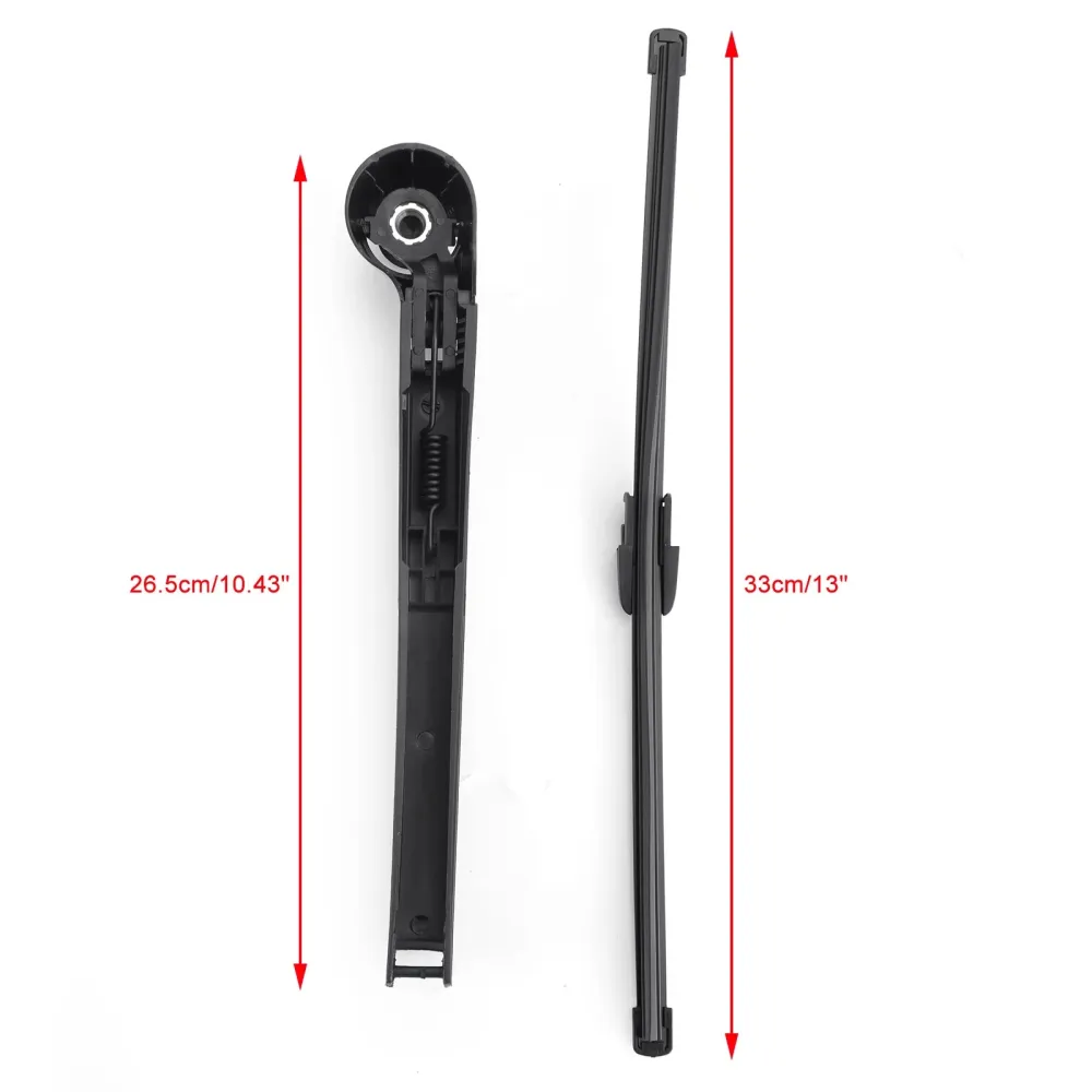 Bil -vindusvindu bakvisker arm viskerblad sett VW Golf VI Variant -06.2009-